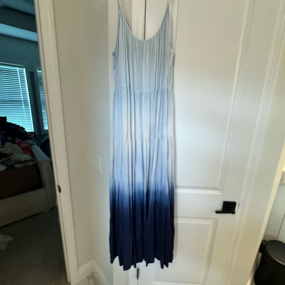 Pink Lily Light Blue Pleated Dress
